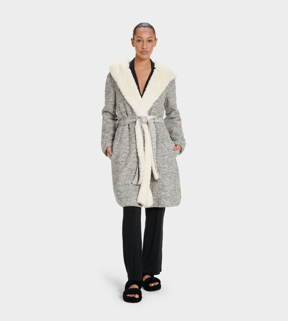 Ugg Portola Reversible - Womens Robes - Grey - NZ (3064VCLYJ)